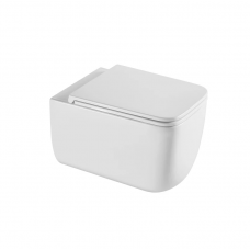Унітаз підвісний Qtap Gemini безобідковий з сидінням Soft-close QT2533076EUQW